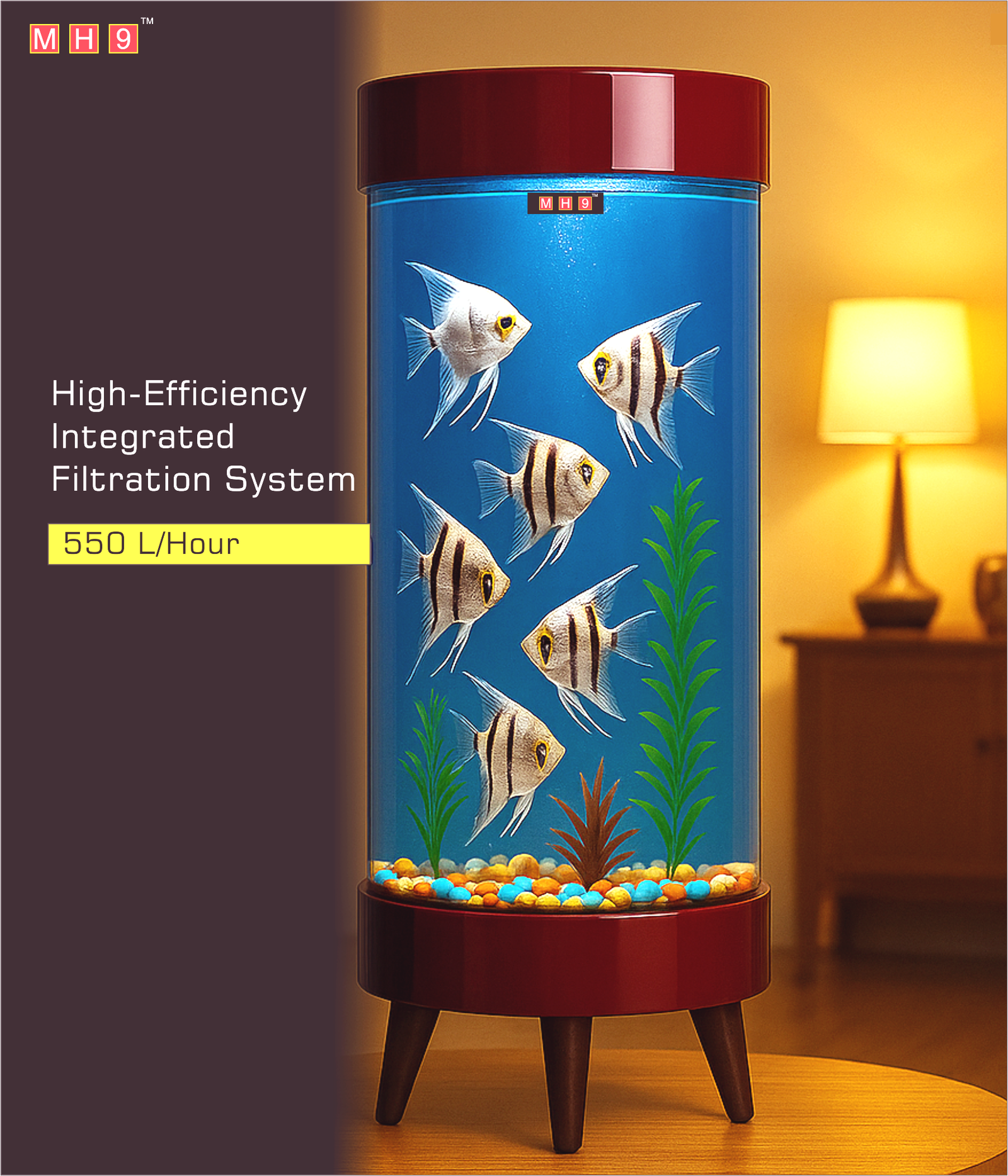 Glossy Dark Maroon 52 Litre